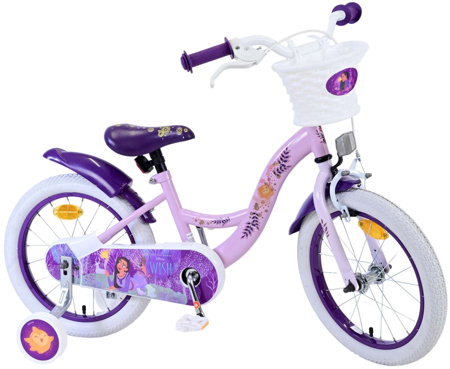 Disney Wish Kinderfahrrad - Mädchen - 14 Zoll - Lila