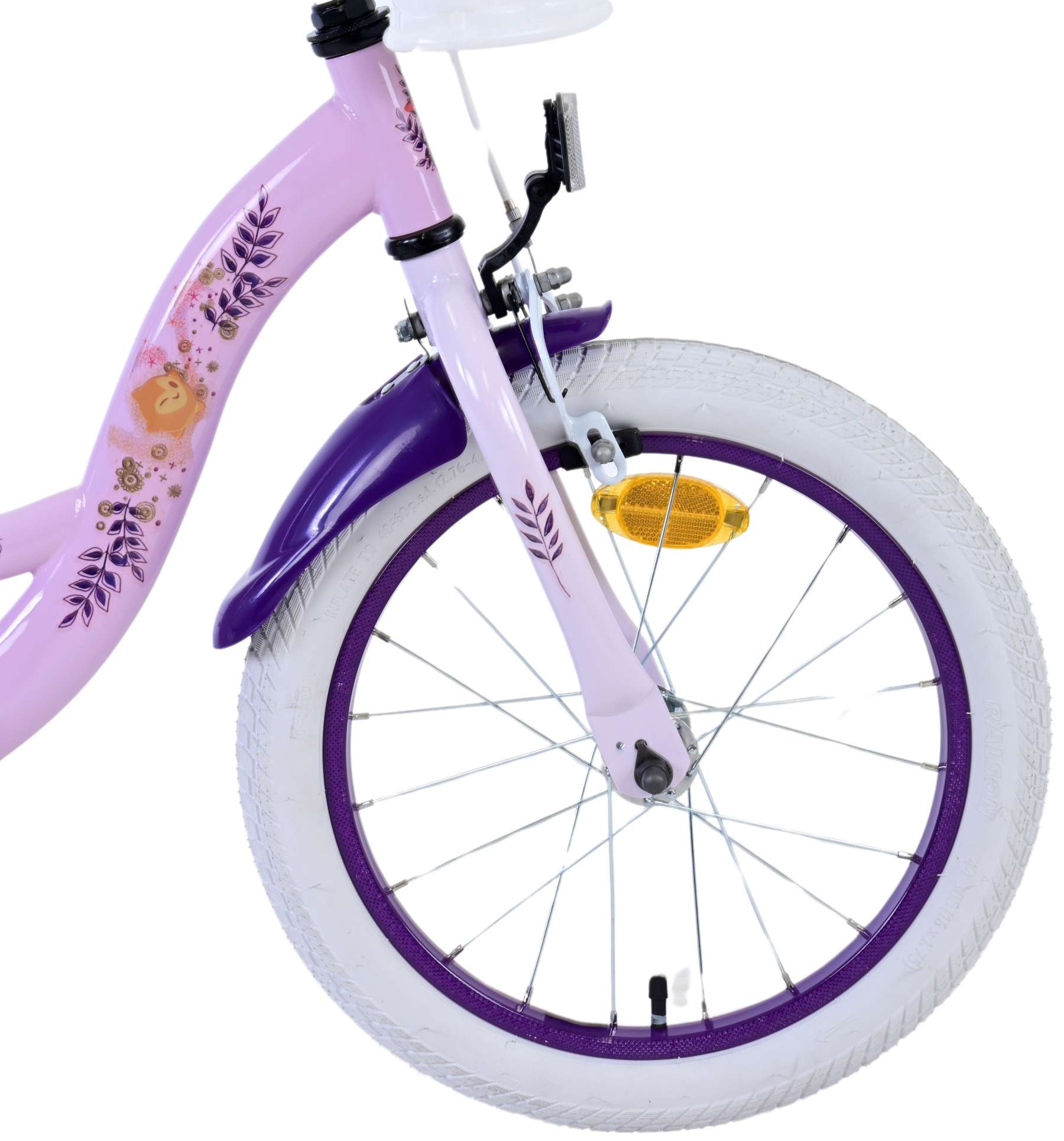 Disney Wish Kinderfahrrad - Mädchen - 14 Zoll - Lila