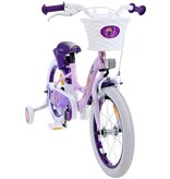 Disney Wish Kinderfahrrad - Mädchen - 14 Zoll - Lila