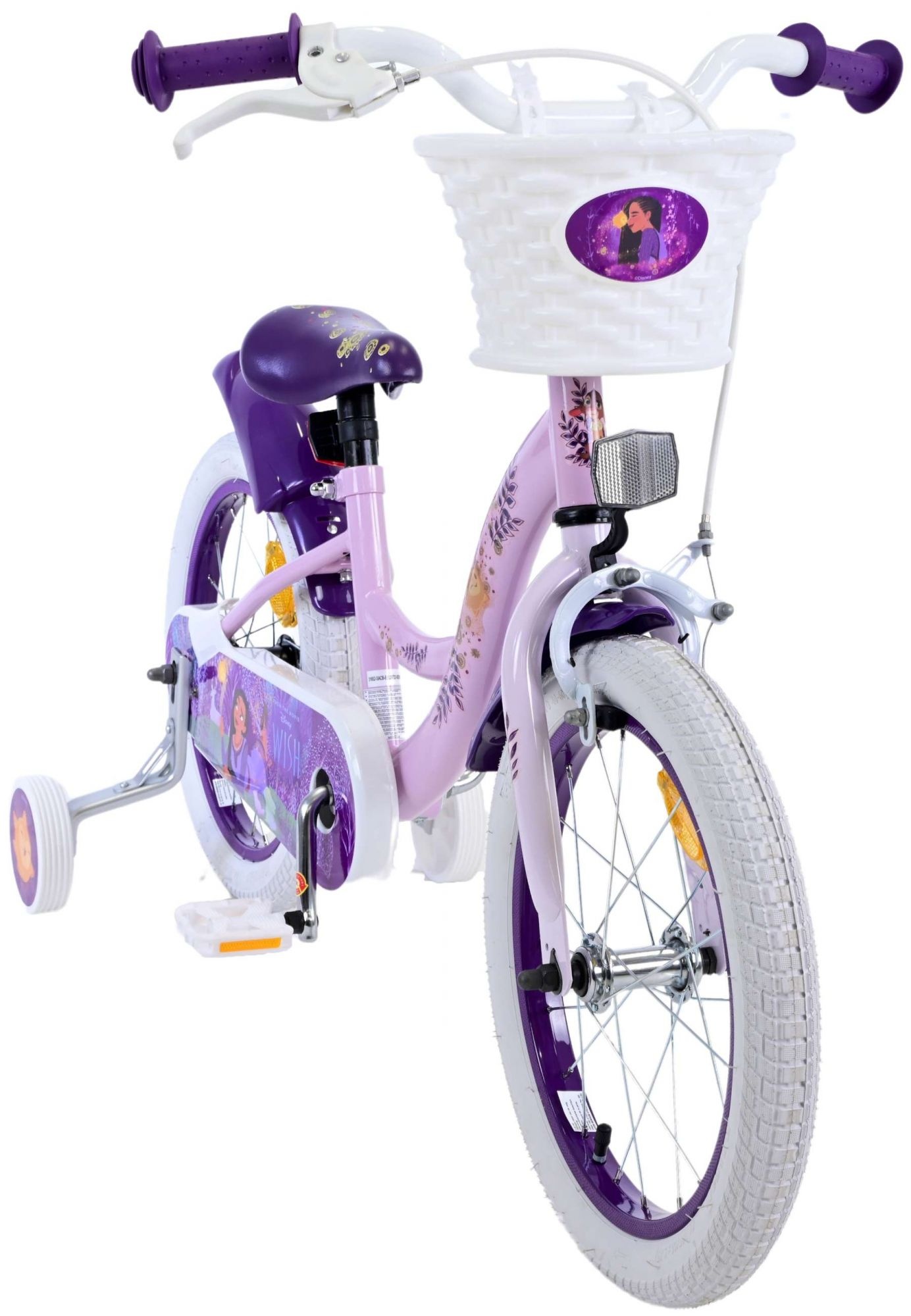 Disney Wish Kinderfahrrad - Mädchen - 14 Zoll - Lila
