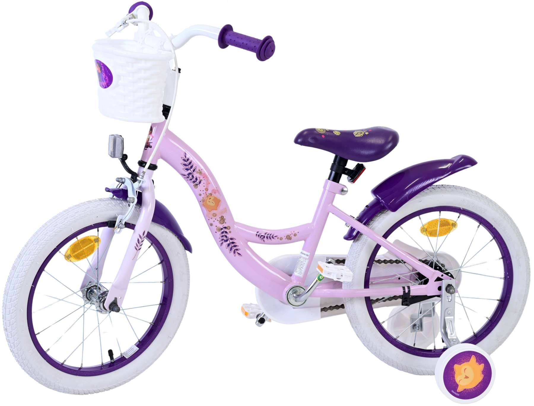 Disney Wish Kinderfahrrad - Mädchen - 14 Zoll - Lila