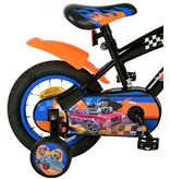 Hot Wheels Kids Bike - Boys - 12 inch - Black Orange Blue