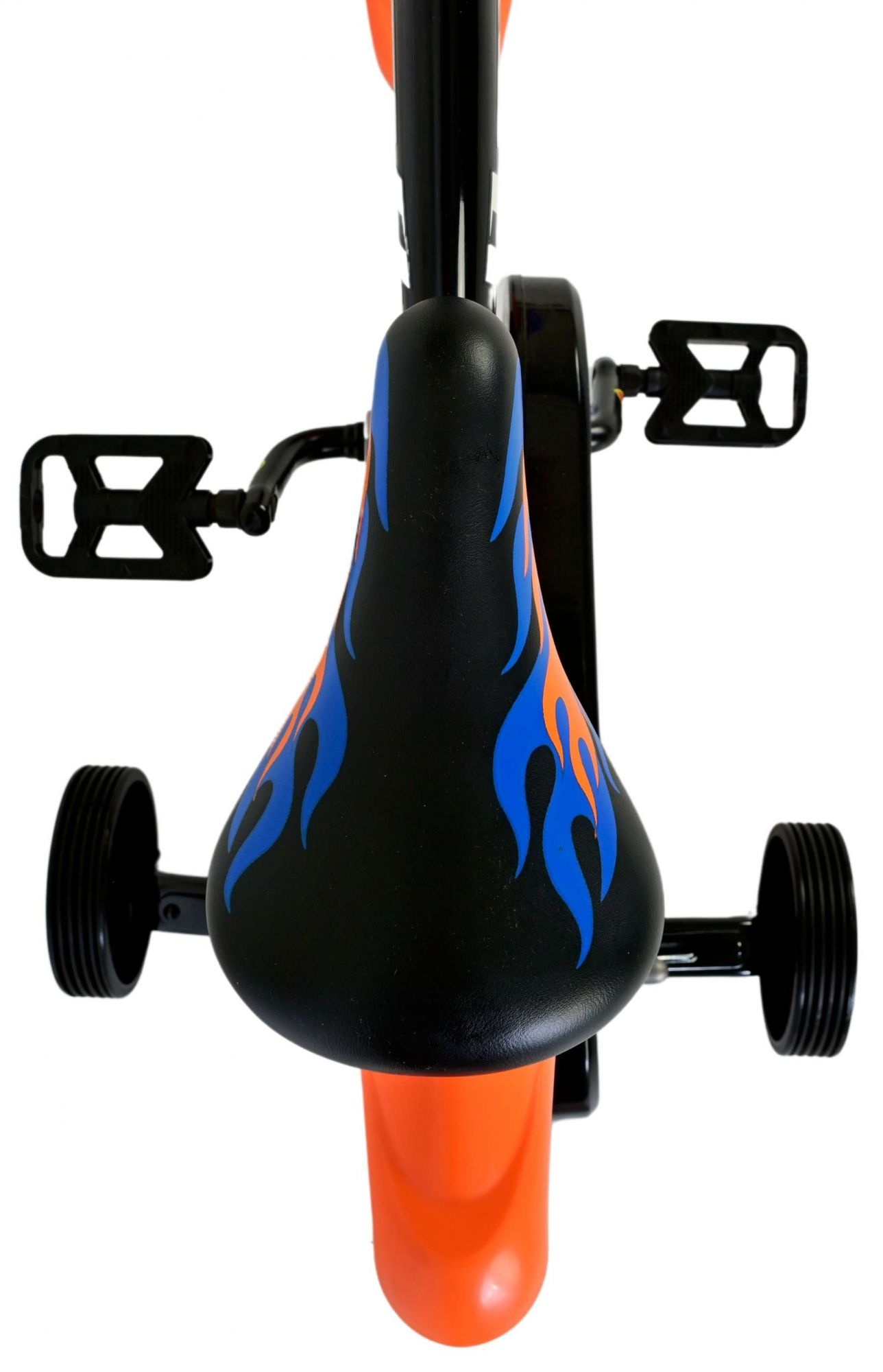 Hot Wheels Kids Bike - Boys - 12 inch - Black Orange Blue