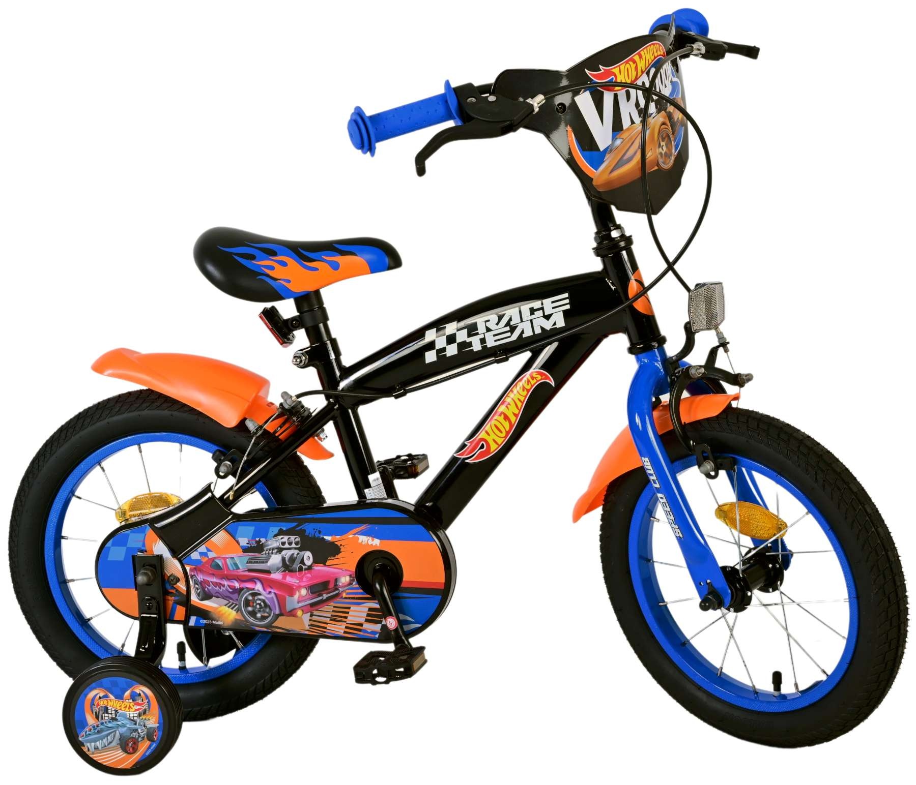 Hot Wheels Kinderfahrrad - Jungen - 14 Zoll - Schwarz - Zweihandbremsen