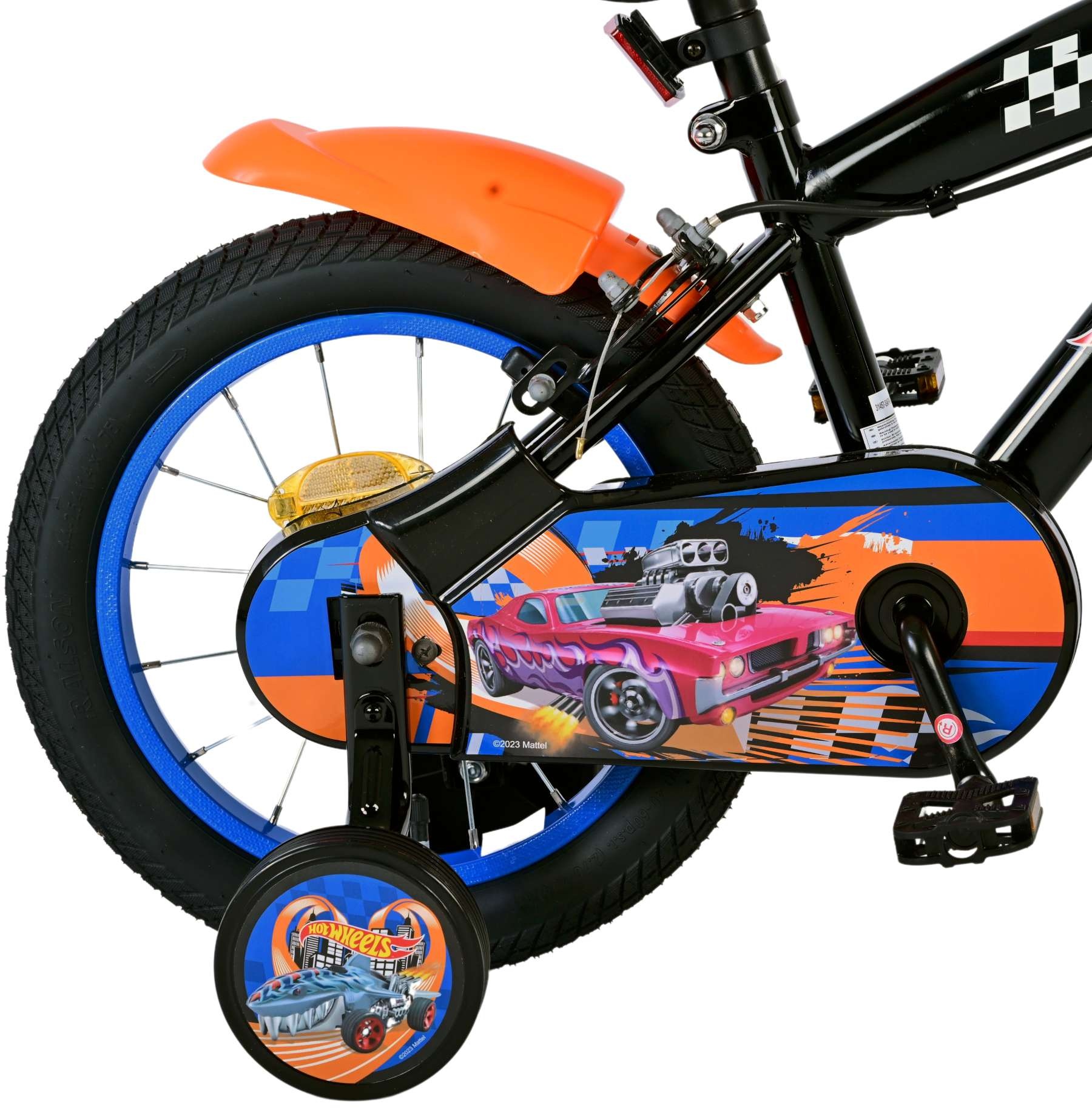 Hot Wheels Kinderfahrrad - Jungen - 14 Zoll - Schwarz - Zweihandbremsen