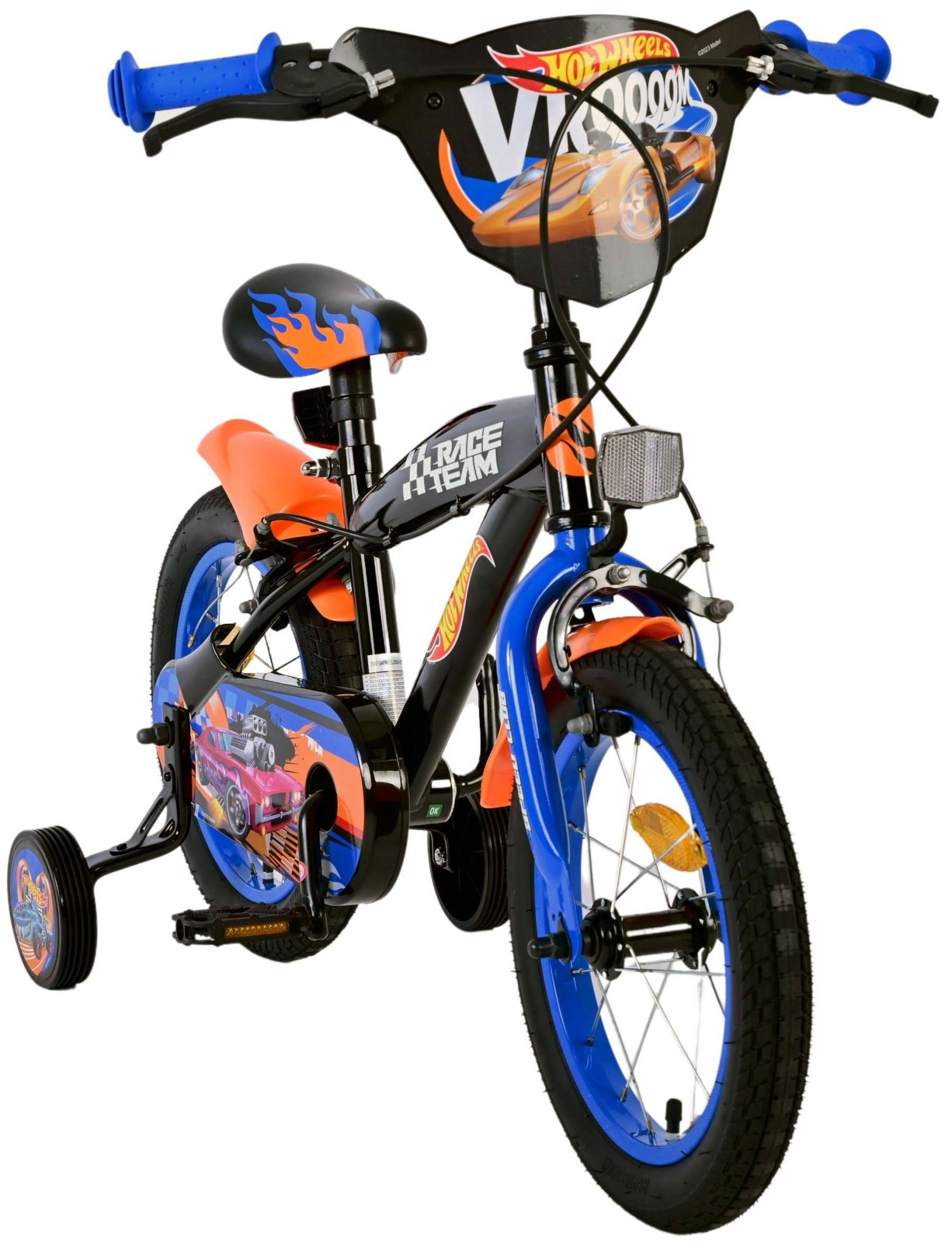 Hot Wheels Kinderfahrrad - Jungen - 14 Zoll - Schwarz - Zweihandbremsen