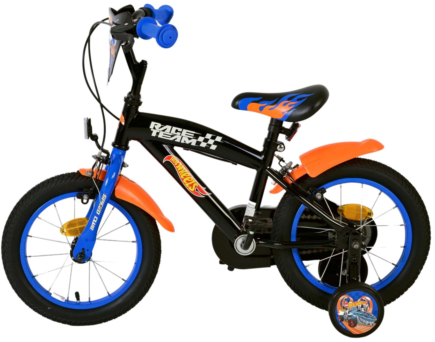 Hot Wheels Kinderfahrrad - Jungen - 14 Zoll - Schwarz - Zweihandbremsen