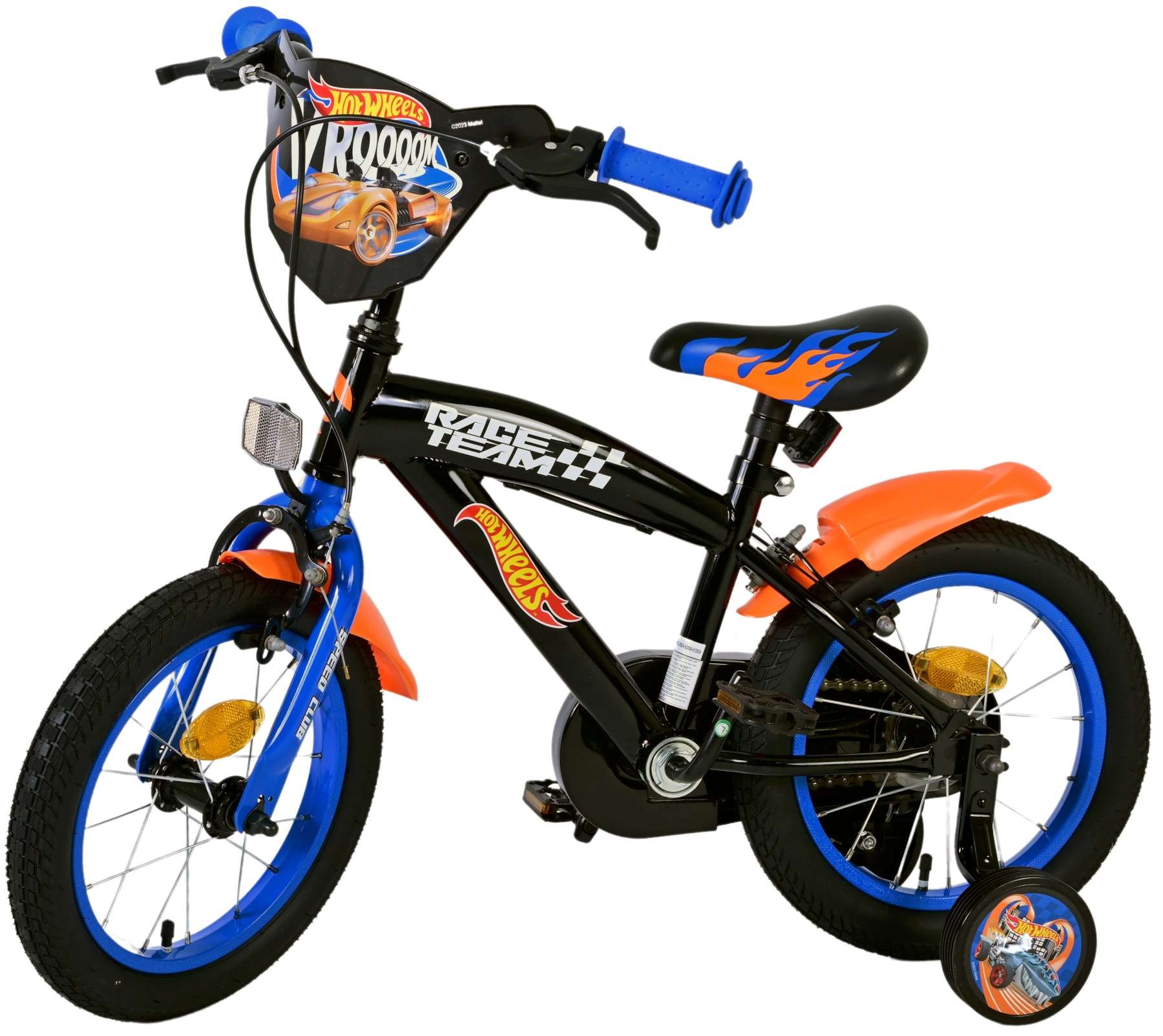 Hot Wheels Kinderfahrrad - Jungen - 14 Zoll - Schwarz - Zweihandbremsen
