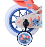 Disney Stitch Kinderfiets - Meisjes - 12 inch - Creme - Koraal - Blauw