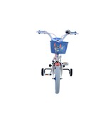 Disney Stitch Kinderfiets - Meisjes - 14 inch - Creme Koraal Blauw - Twee handremmen