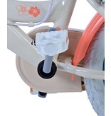 Disney Stitch Kinderfiets - Meisjes - 14 inch - Creme Koraal Blauw - Twee handremmen