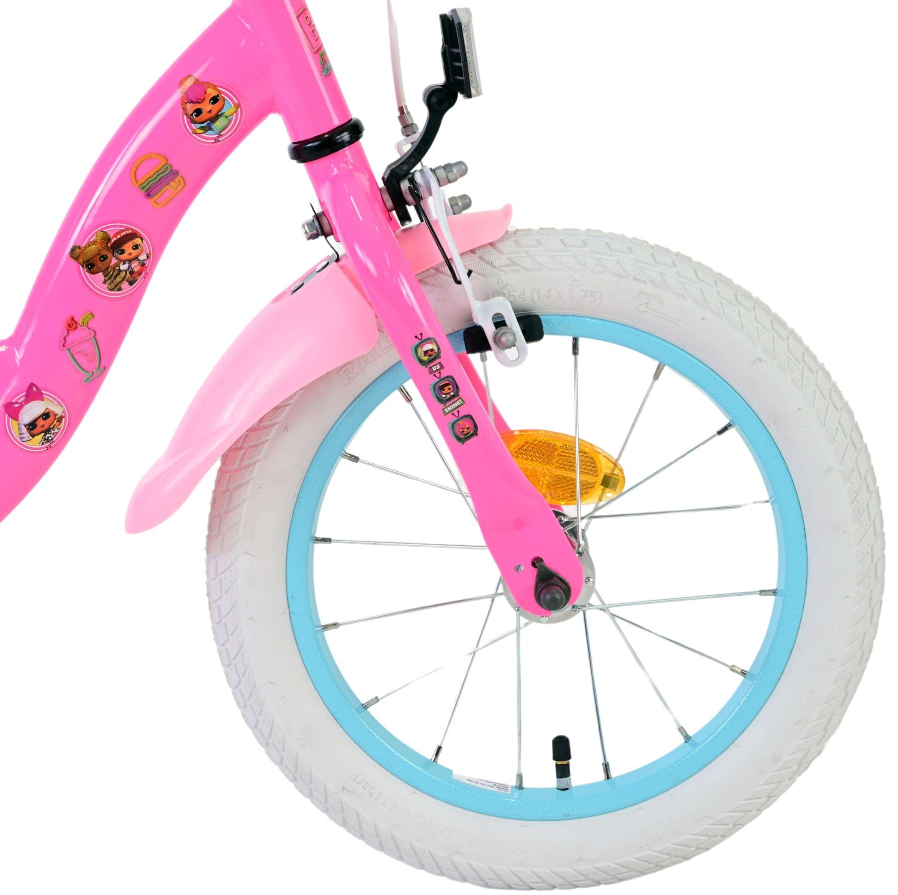 LOL Surprse Kinderfahrrad - Mädchen - 14 Zoll - Rosa