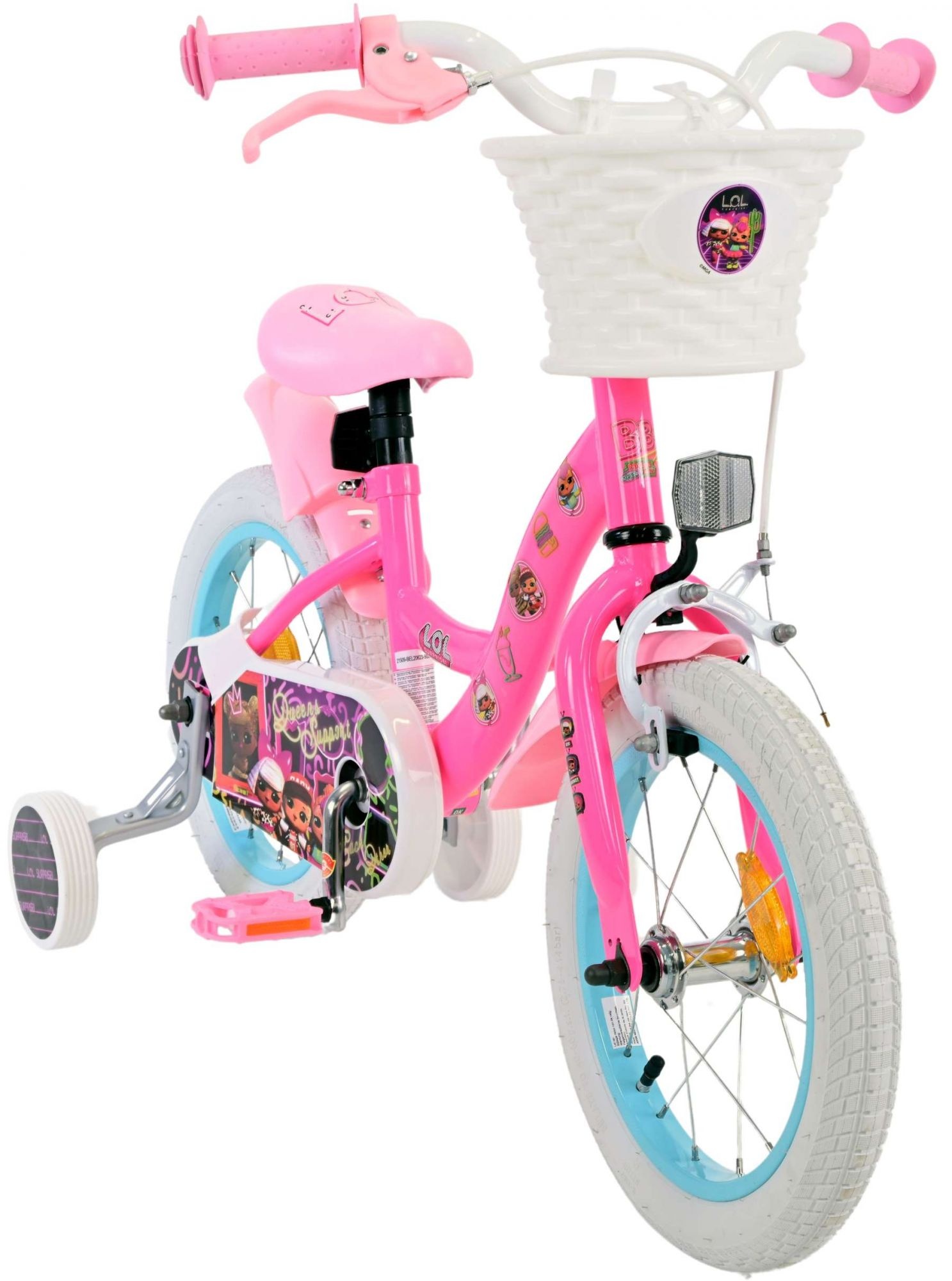 LOL Surprse Kinderfahrrad - Mädchen - 14 Zoll - Rosa