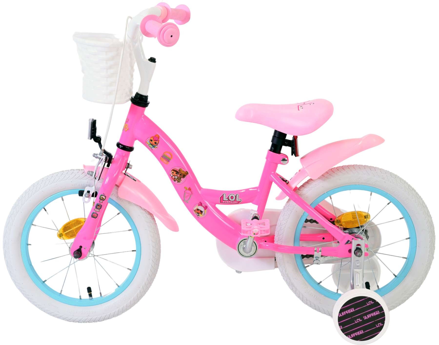 LOL Surprse Kinderfahrrad - Mädchen - 14 Zoll - Rosa