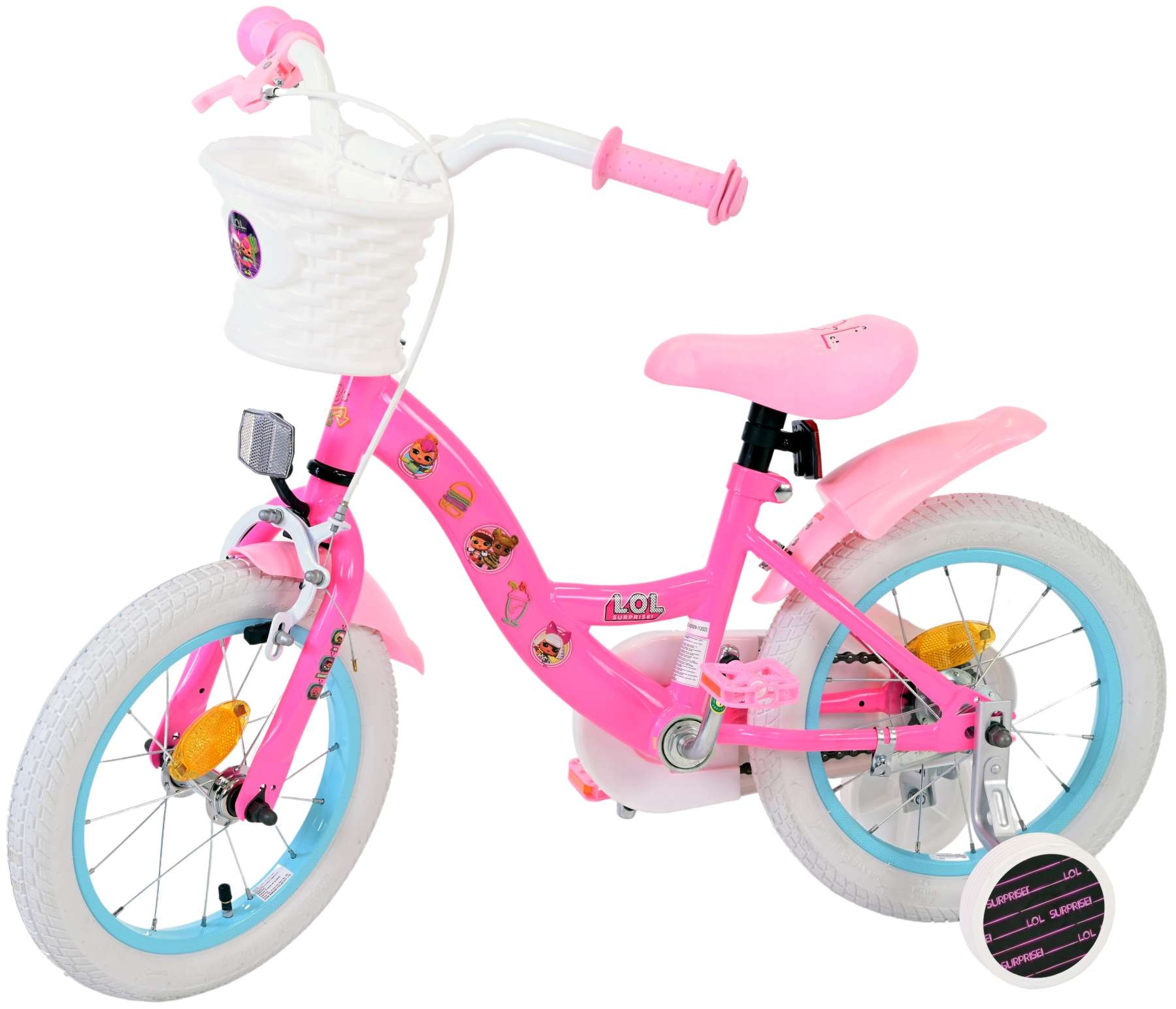 LOL Surprse Kinderfahrrad - Mädchen - 14 Zoll - Rosa