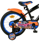 Hot Wheels Kinderfahrrad - Jungen - 16 Zoll - Schwarz Orange Blau