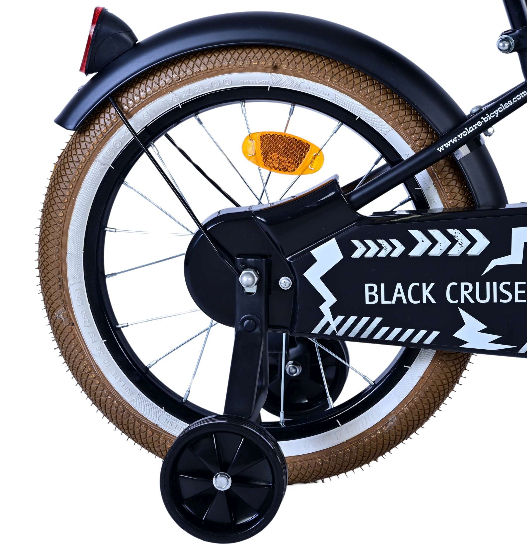 Volare Black Cruiser Children's Bicycle - Boys - 16 inch - Black