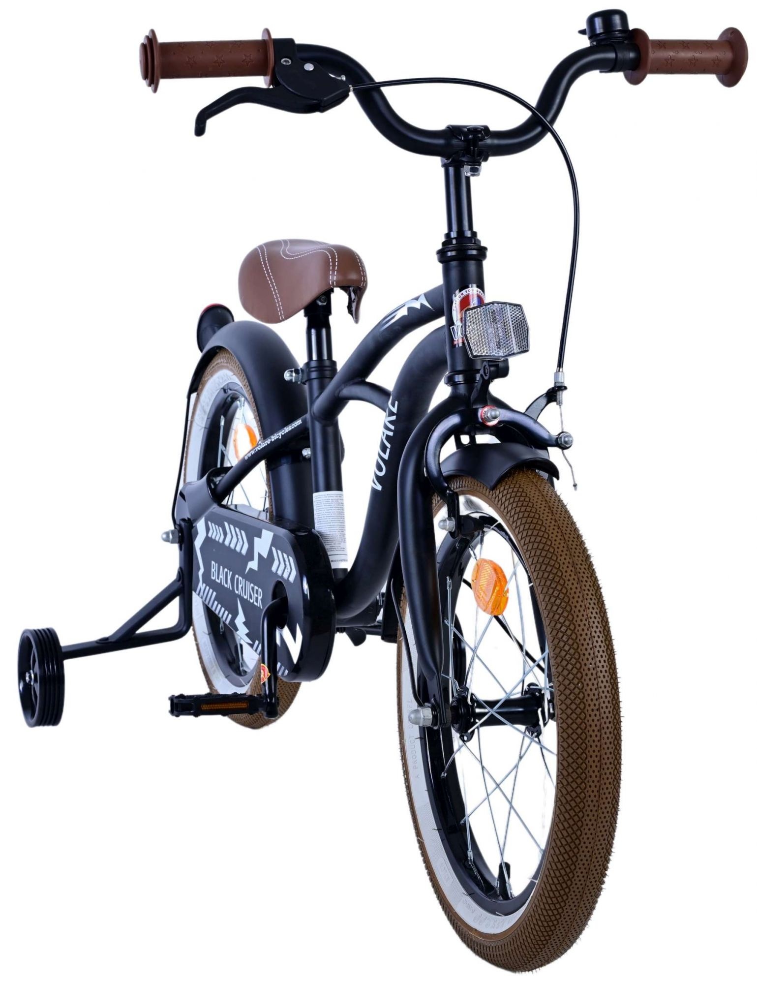 Volare Black Cruiser Children's Bicycle - Boys - 16 inch - Black