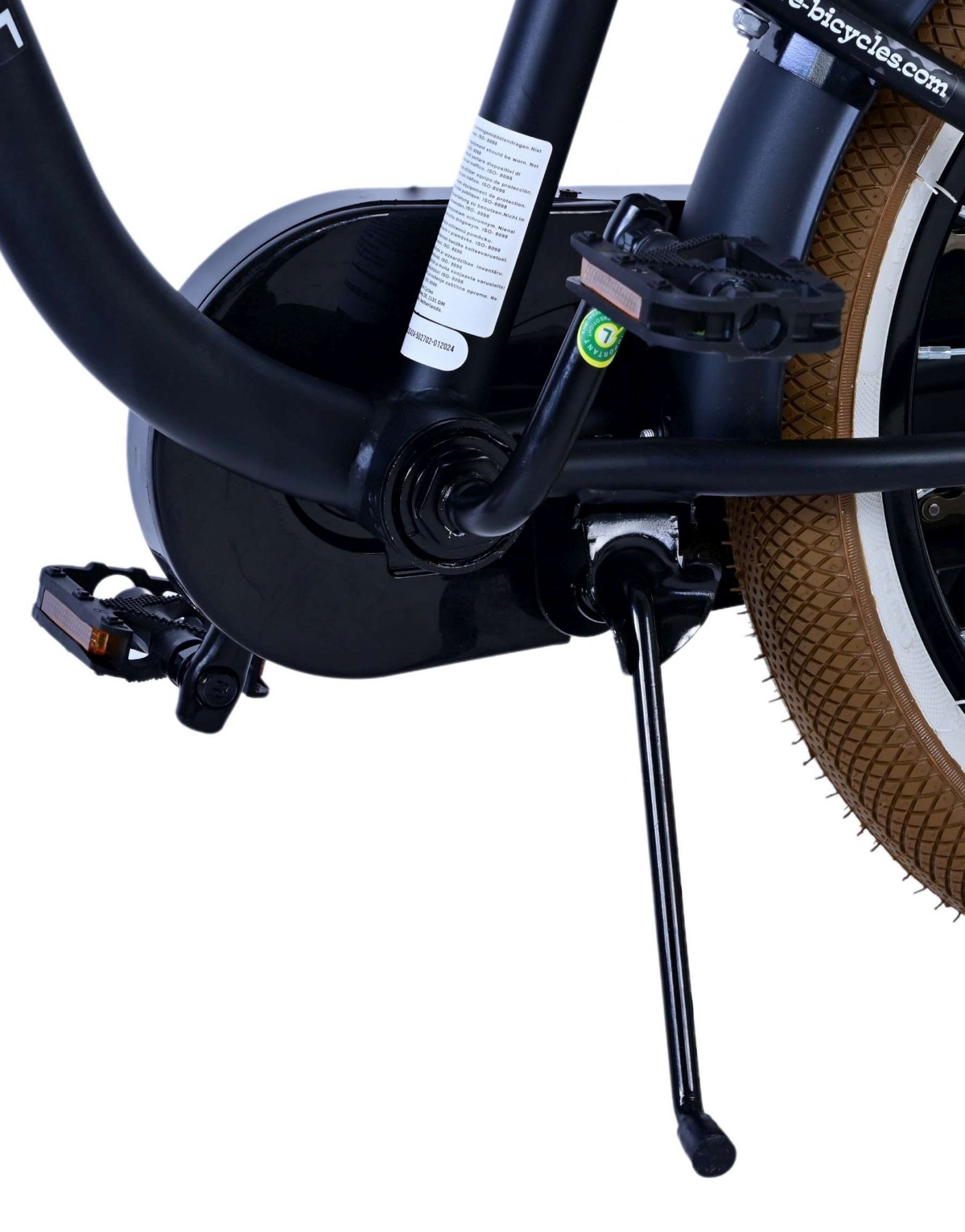 Volare Black Cruiser Kinderfahrrad - Jungen - 16 Zoll - Schwarz