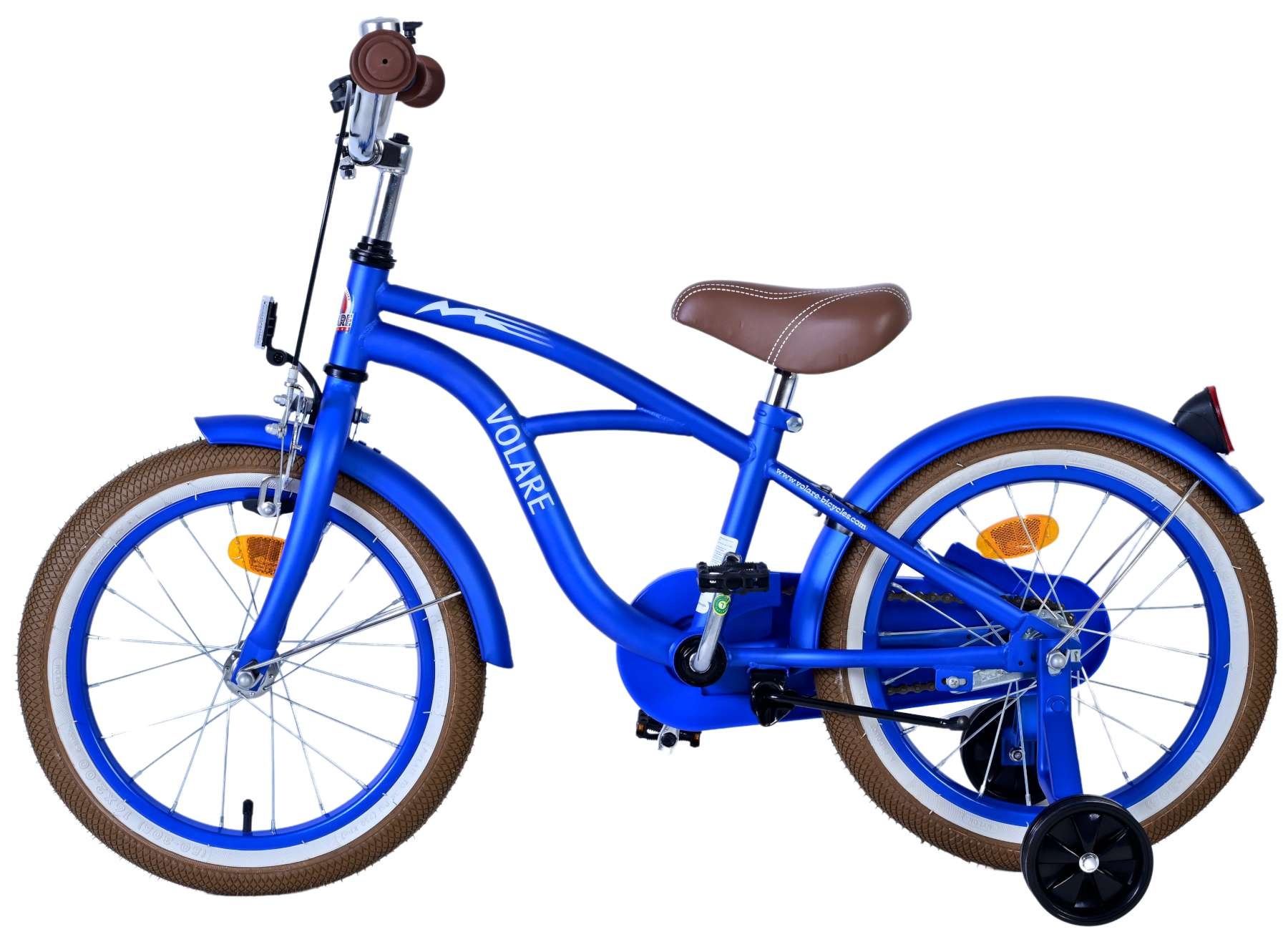 Volare Blue Cruiser Kinderfahrrad - Jungen - 16 Zoll - Blau