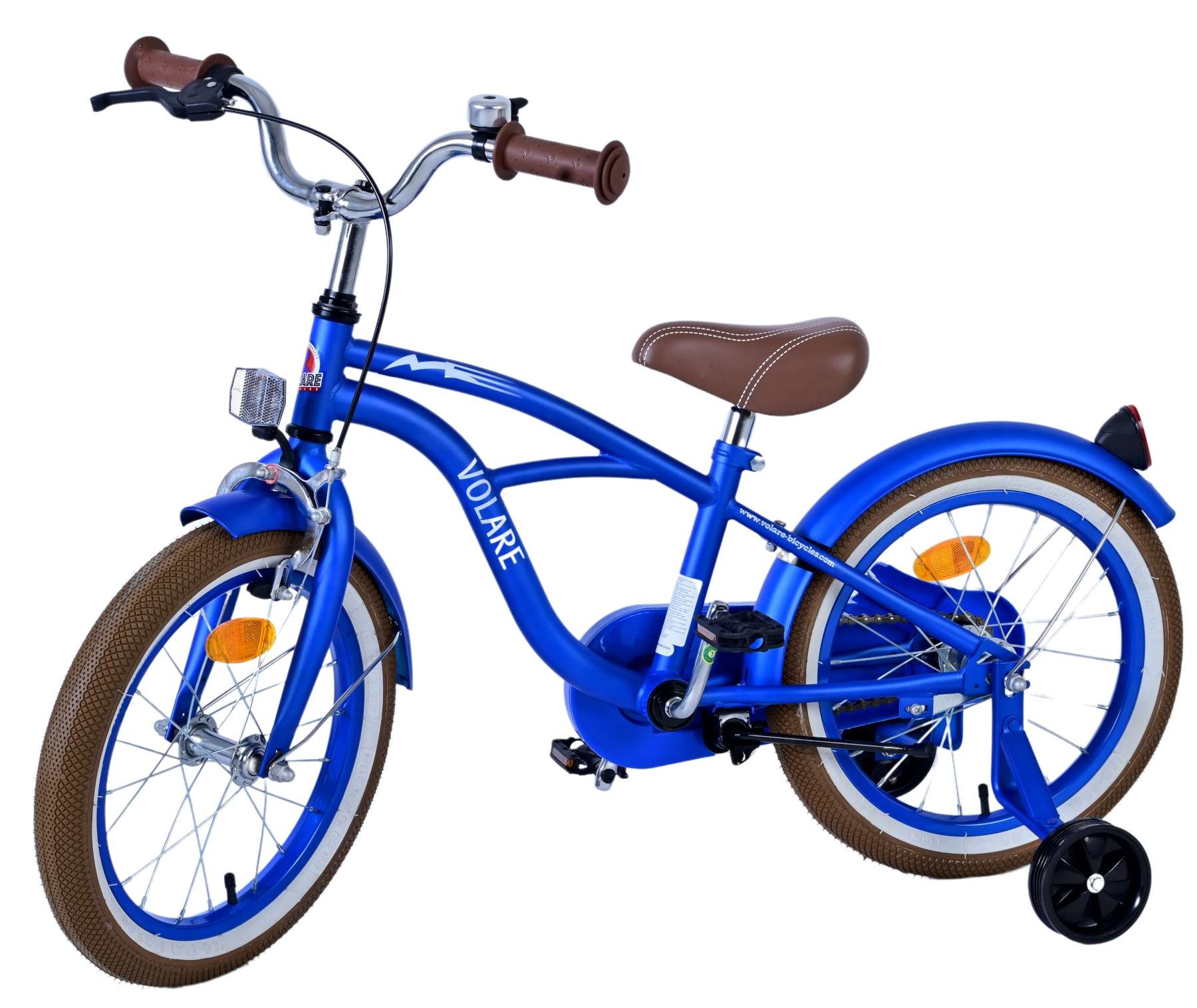 Volare Blue Cruiser Kinderfahrrad - Jungen - 16 Zoll - Blau