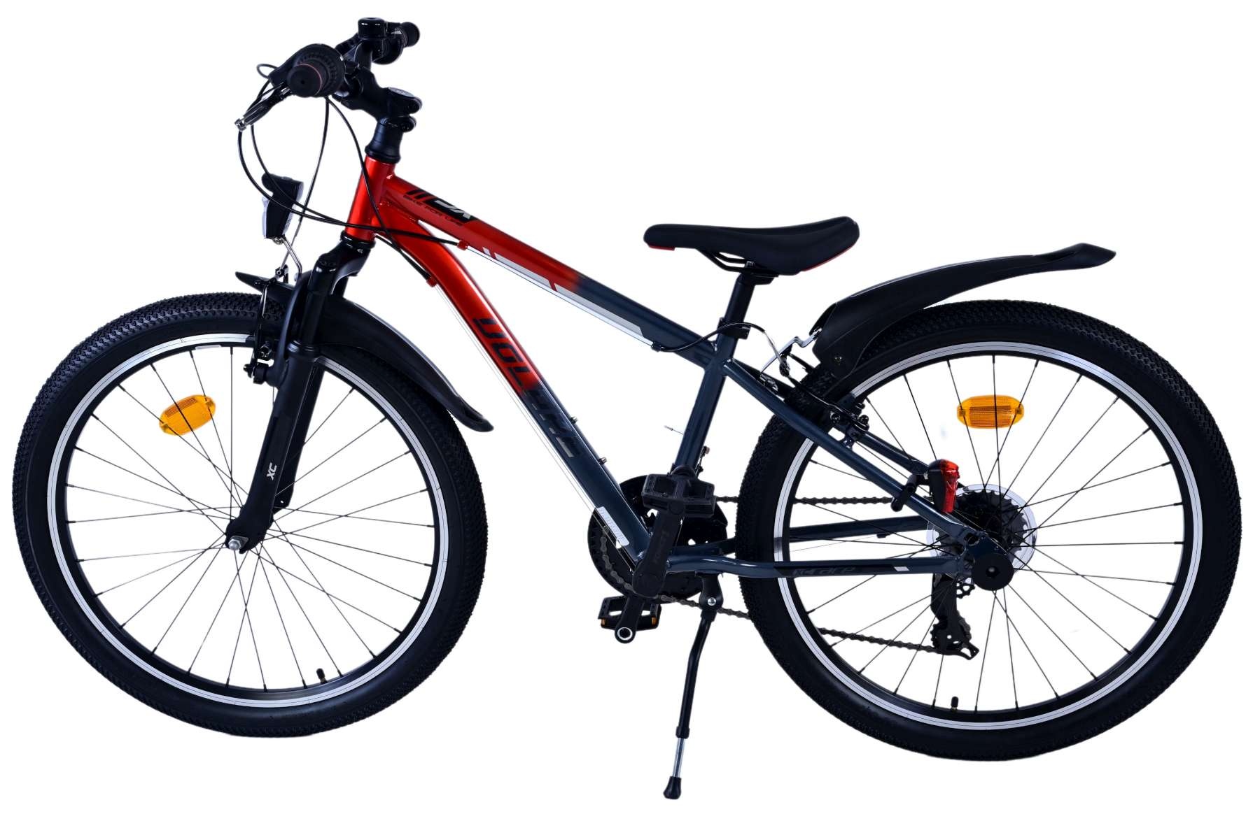 Volare XC Race Kinderfahrrad - 24 Zoll - 21 Gang - Rot/Grau