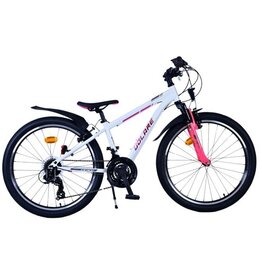 Volare XC Race Kinderfiets - 24 inch - 21 speed - Wit Roze