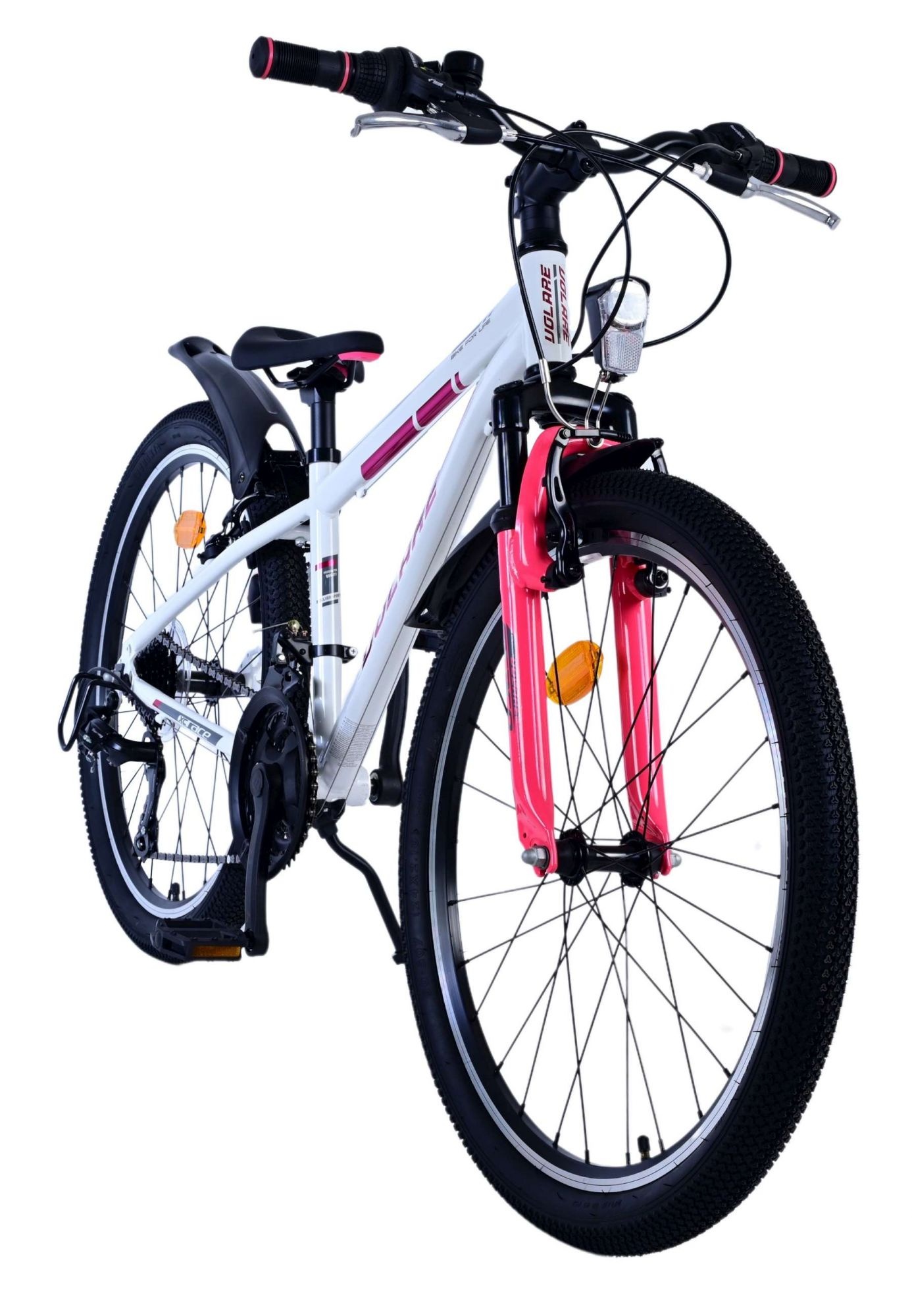 Volare XC Race Kinderfahrrad - 24 Zoll - 21 Gang - Weiß Pink