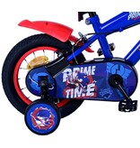 Sonic Prime Kinderfahrrad - Jungen - 12 Zoll - Blau Rot - Zweihandbremsen