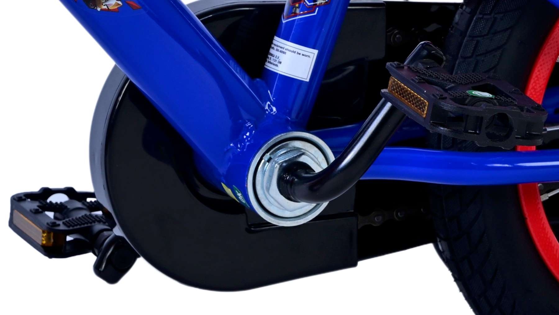 Sonic Prime Kinderfahrrad - Jungen - 12 Zoll - Blau Rot - Zweihandbremsen