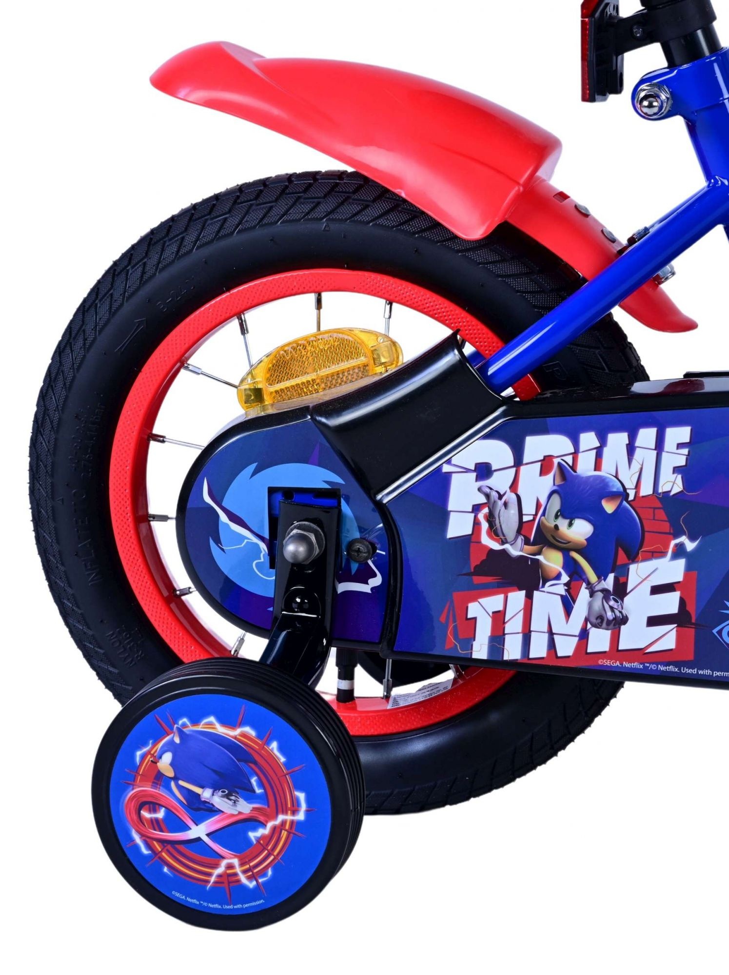 Sonic Prime Kinderfahrrad - Jungen - 12 Zoll - Blau Rot