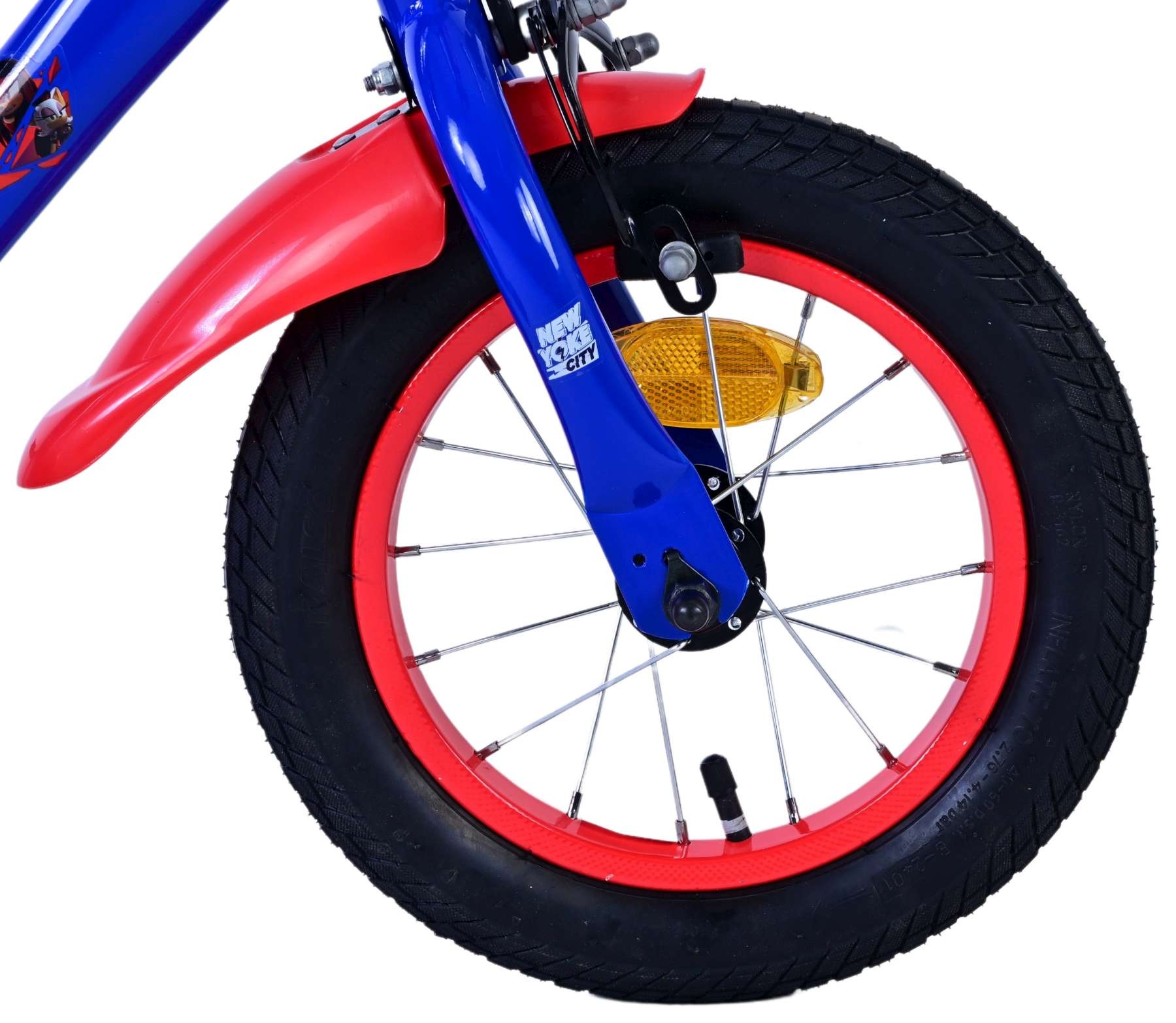 Sonic Prime Kinderfahrrad - Jungen - 12 Zoll - Blau Rot