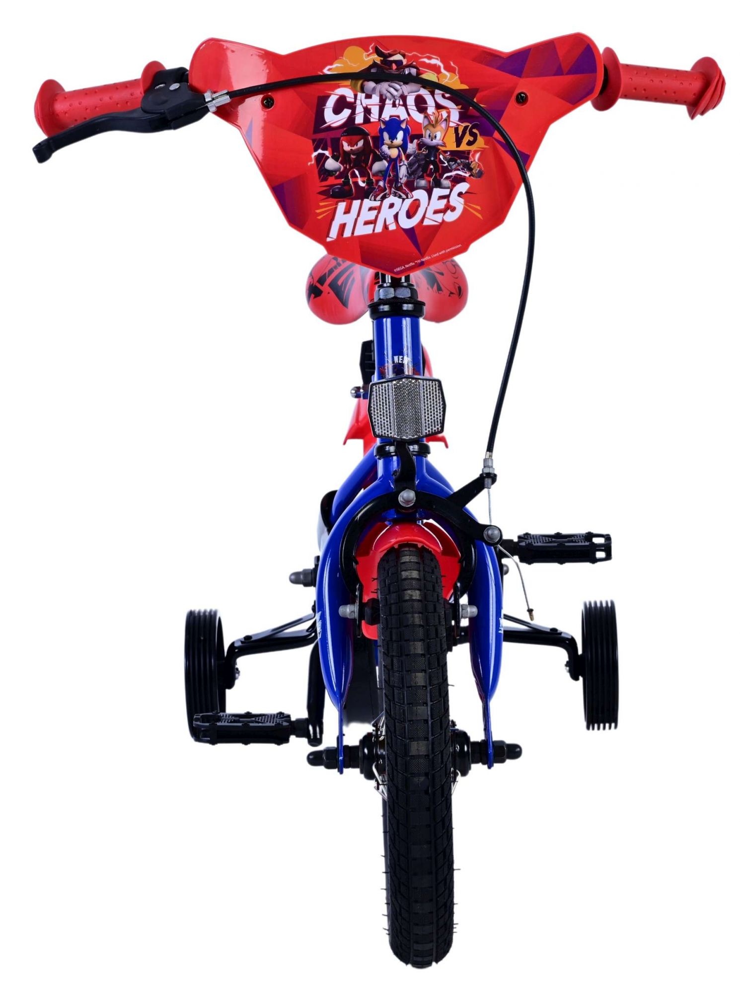 Sonic Prime Kinderfahrrad - Jungen - 12 Zoll - Blau Rot