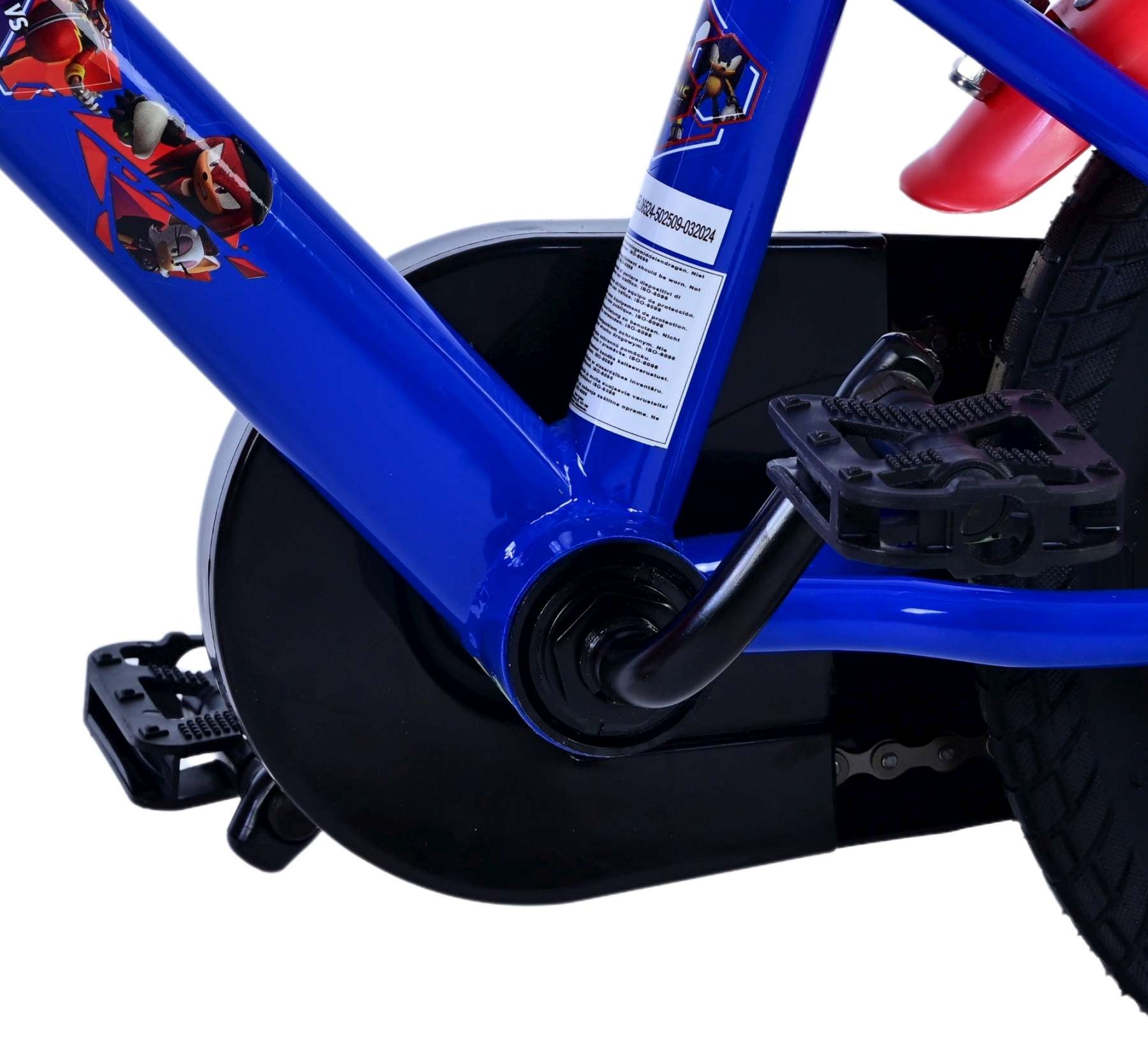 Sonic Prime Kinderfahrrad - Jungen - 12 Zoll - Blau Rot