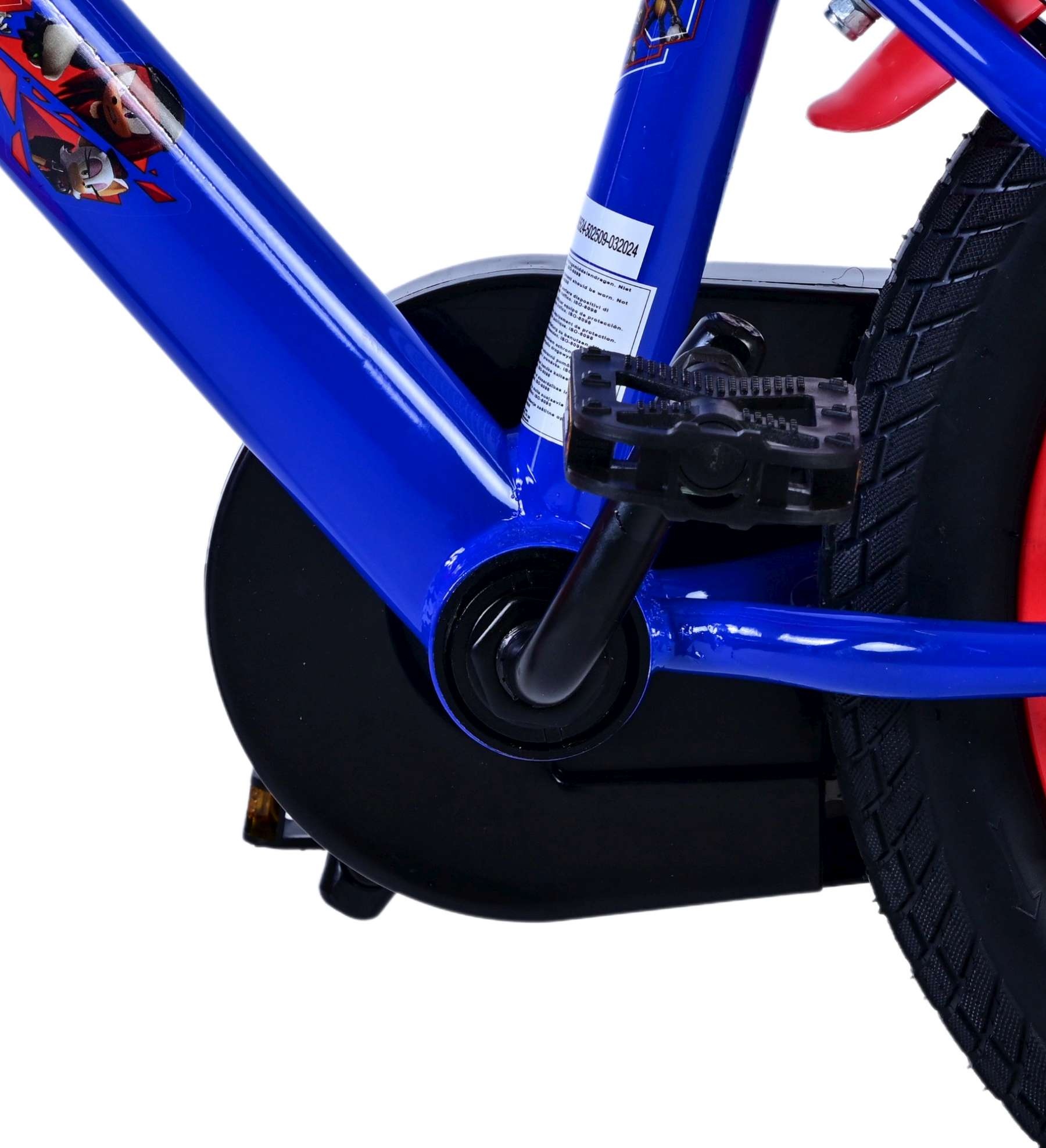 Sonic Prime Children's bike - Boys - 14 inch - Blue Red - Two hand brakes