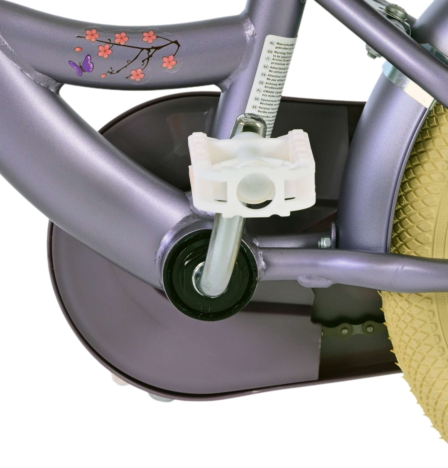 Volare Blossom Kinderfahrrad - Mädchen - 12 Zoll - Lila