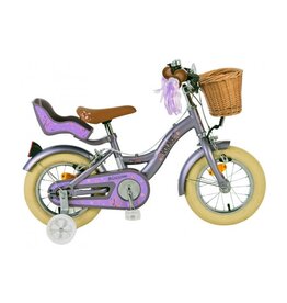 Volare Blossom Children's bike - Girls - 12 inch - Purple - Two hand brakes