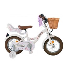 Volare Blossom Kinderfahrrad - Mädchen - 12 Zoll - Weiß