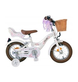 Volare Blossom Children's bike - Girls - 12 inch - White - Two hand brakes