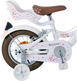 Volare Blossom Kinderfahrrad - Mädchen - 12 Zoll - Weiß - Zweihandbremsen