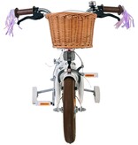 Volare Blossom Kinderfahrrad - Mädchen - 12 Zoll - Weiß - Zweihandbremsen