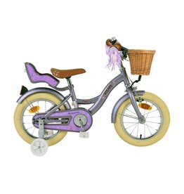 Volare Blossom Kinderfahrrad - Mädchen - 14 Zoll - Lila