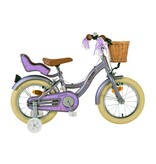 Volare Blossom Kinderfahrrad - Mädchen - 14 Zoll - Lila - Zweihandbremsen