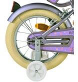 Volare Blossom Kinderfahrrad - Mädchen - 14 Zoll - Lila - Zweihandbremsen