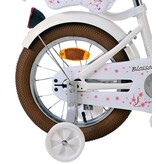 Volare Blossom Kinderfahrrad - Mädchen - 14 Zoll - Weiß
