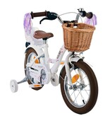 Volare Blossom Kinderfahrrad - Mädchen - 14 Zoll - Weiß