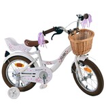 Volare Blossom Kinderfahrrad - Mädchen - 14 Zoll - Weiß