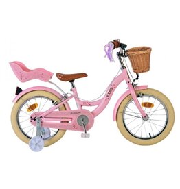 Volare Blossom Kinderfiets - Meisjes - 16 inch - Roze - Twee Handremmen