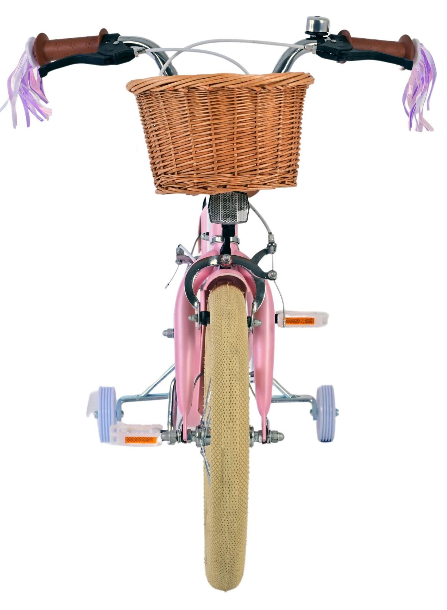 Volare Blossom Kinderfahrrad - Mädchen - 16 Zoll - Rosa - Zweihandbremsen