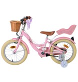 Volare Blossom Kinderfahrrad - Mädchen - 16 Zoll - Rosa - Zweihandbremsen
